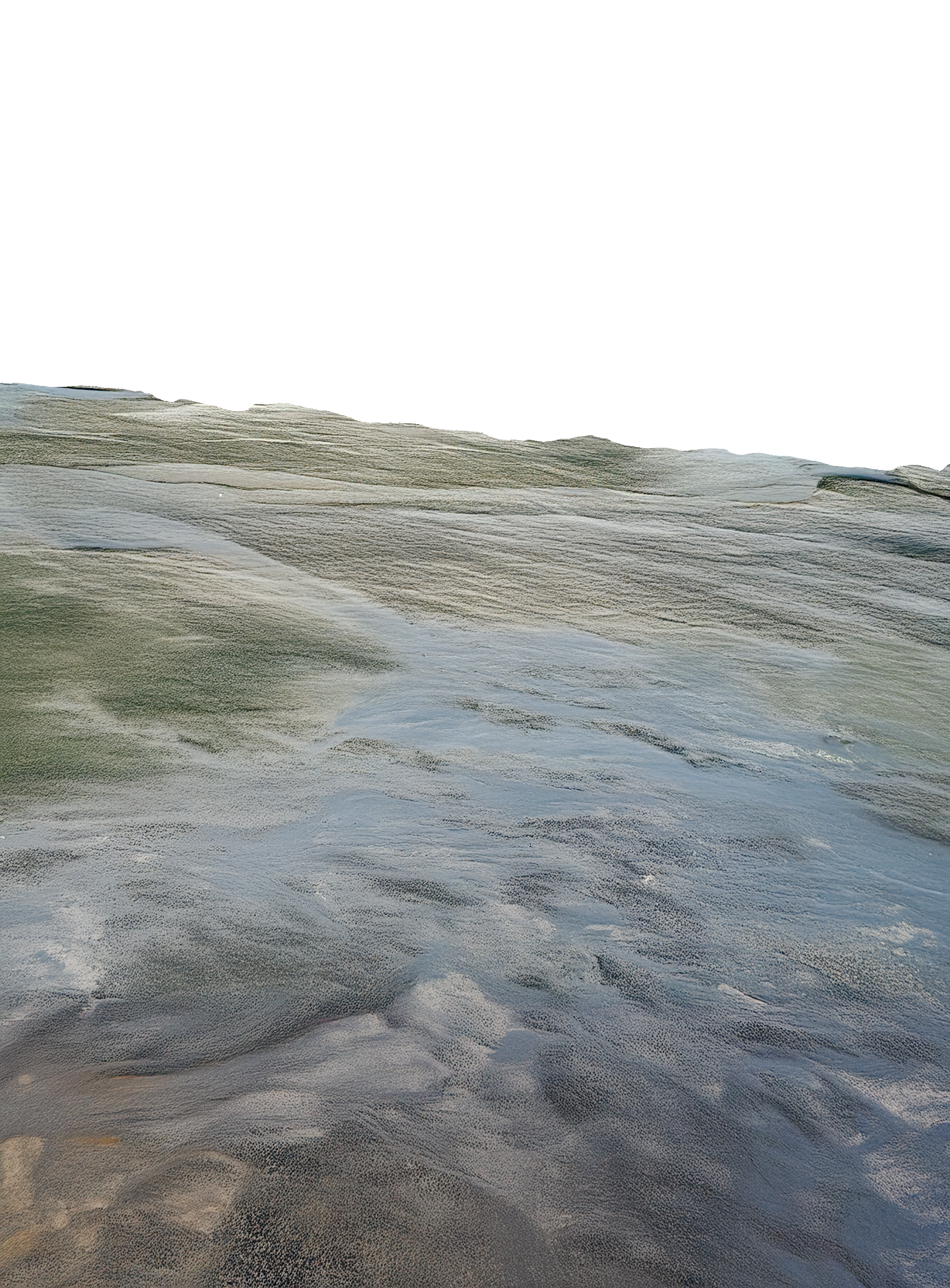 Foreground land cutout